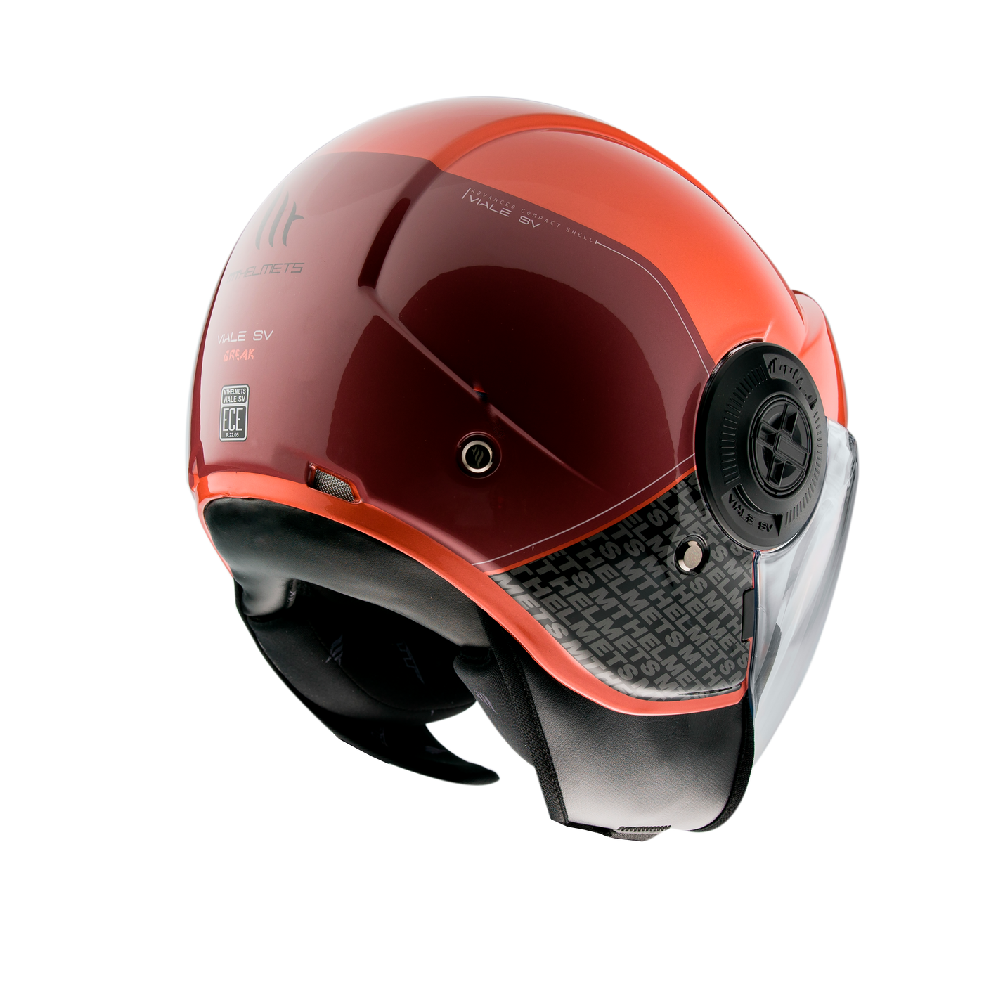 MT Helmets Viale SV Break A1 Gloss Red Helmet