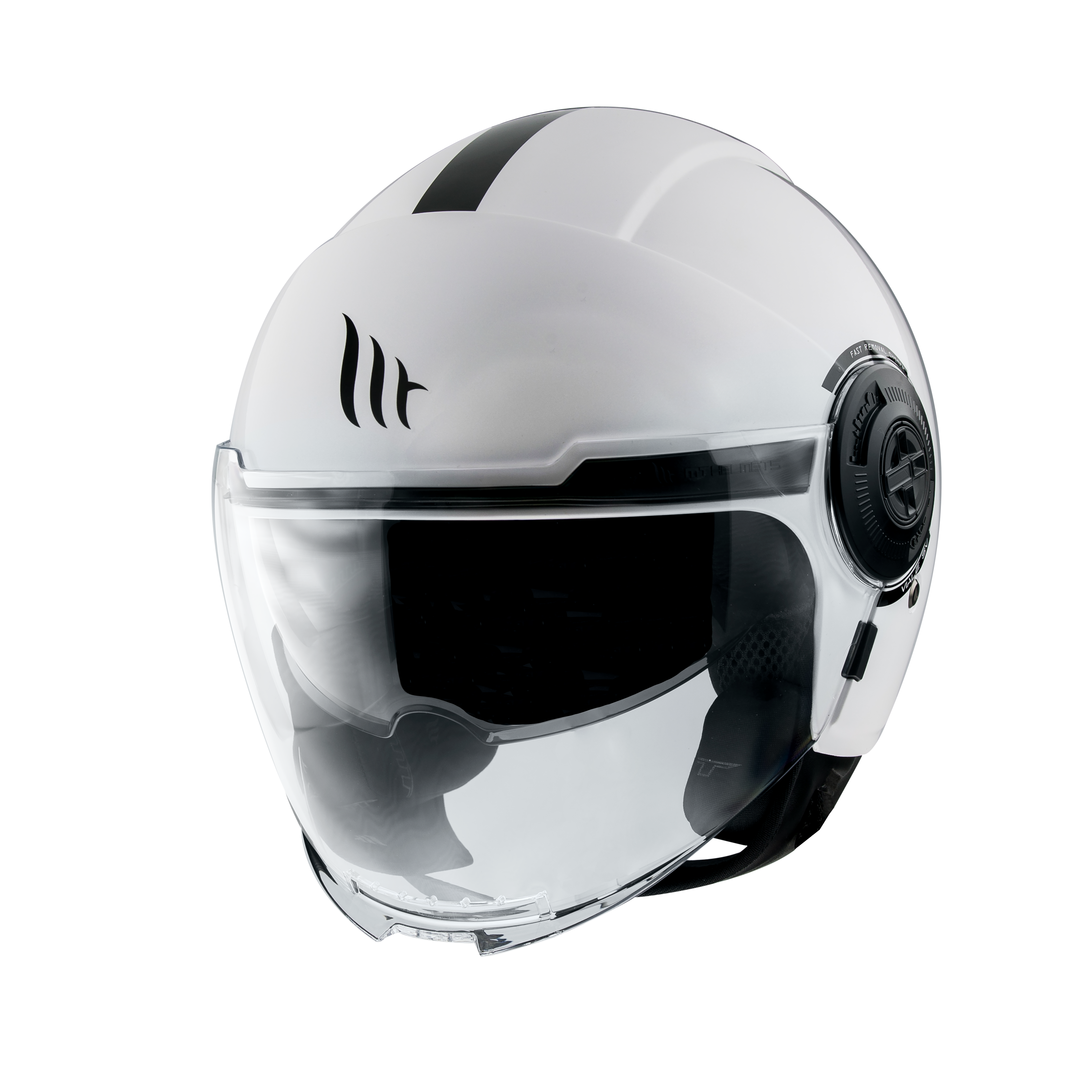 MT Helmets Viale SV Solid A0 Gloss White Helmet