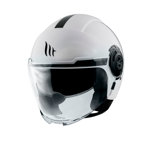 MT Helmets Viale SV Solid A0 Gloss White Helmet