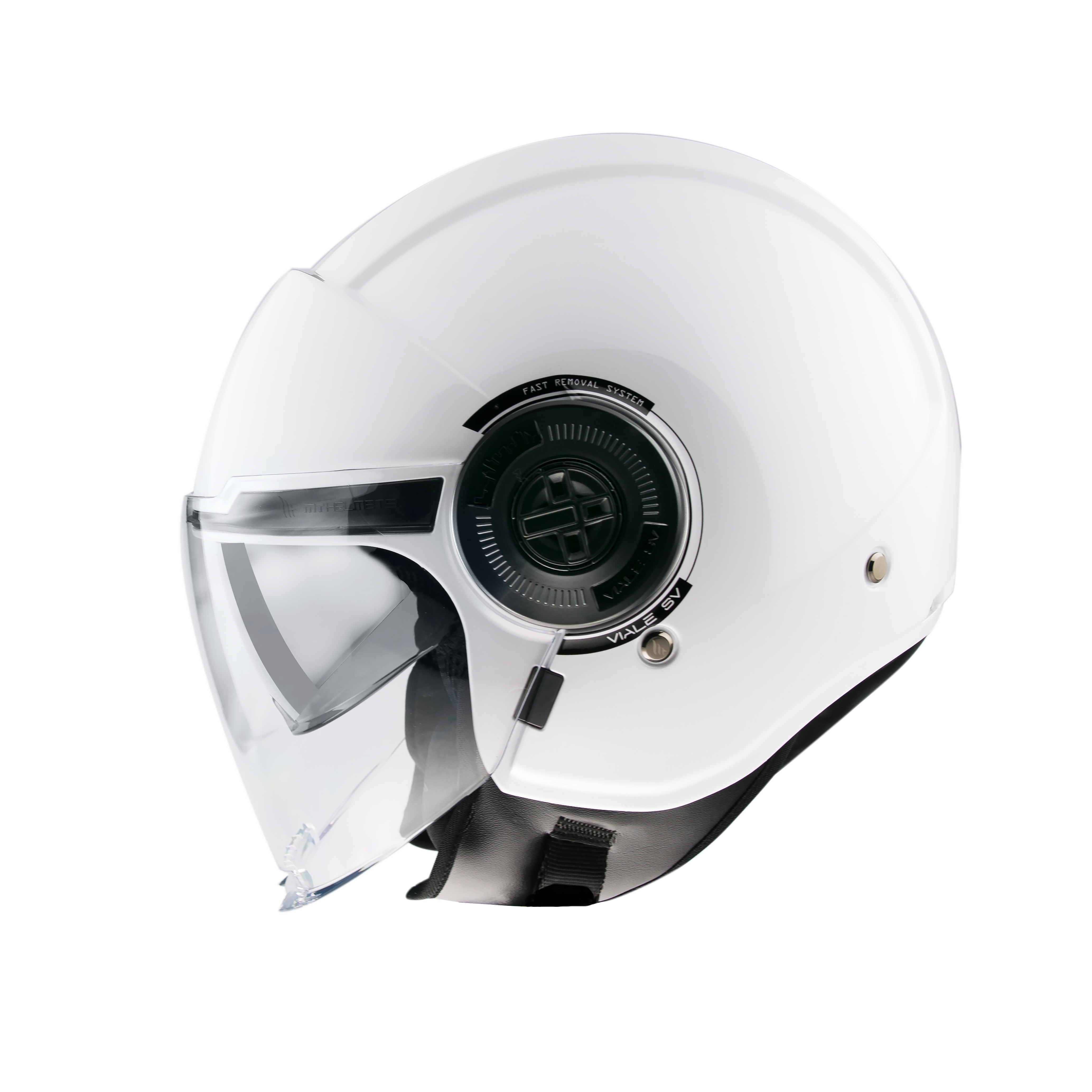 MT Helmets Viale SV Solid A0 Gloss White Helmet