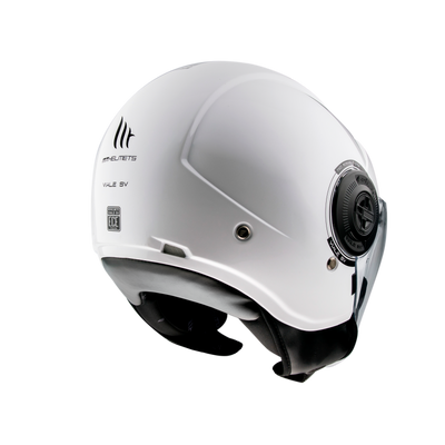 MT Helmets Viale SV Solid A0 Gloss White Helmet