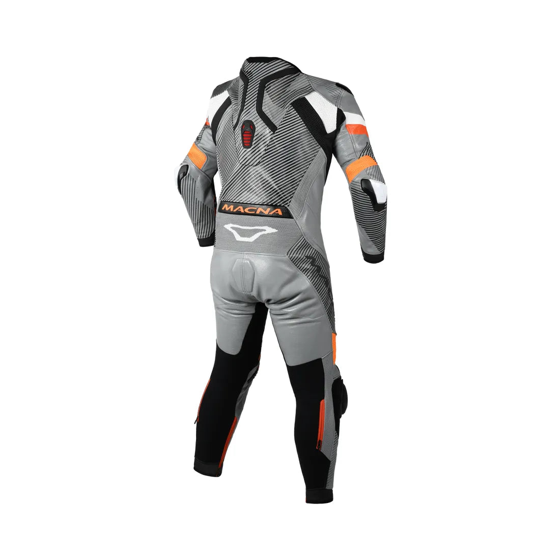 Macna Ignite 1 Piece Suit Grey Orange (813)