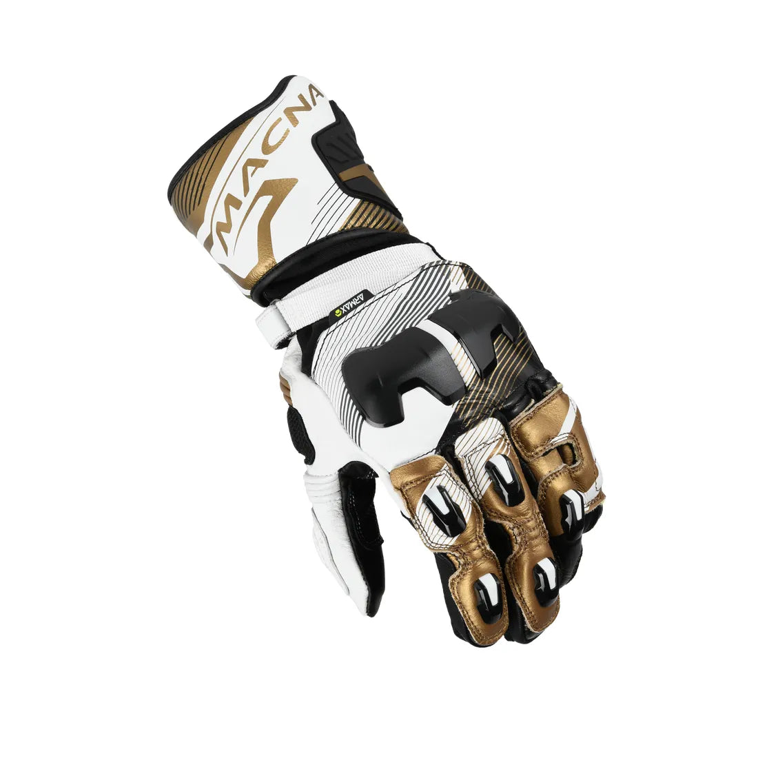 Macna Powertrack Black/White/Gold Glove 2.0 (127)