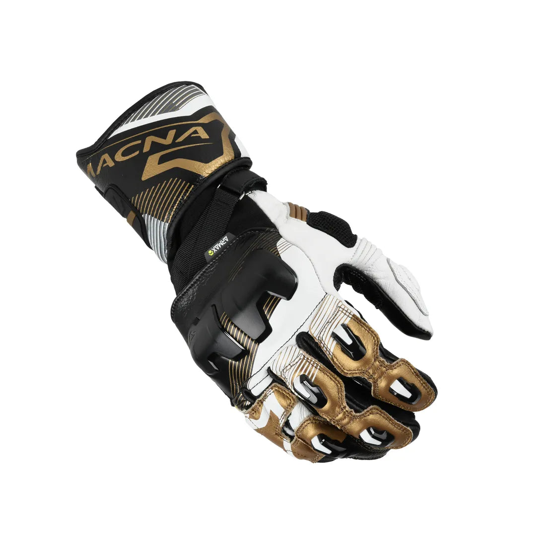 Macna Powertrack Black/White/Gold Glove 2.0 (127)
