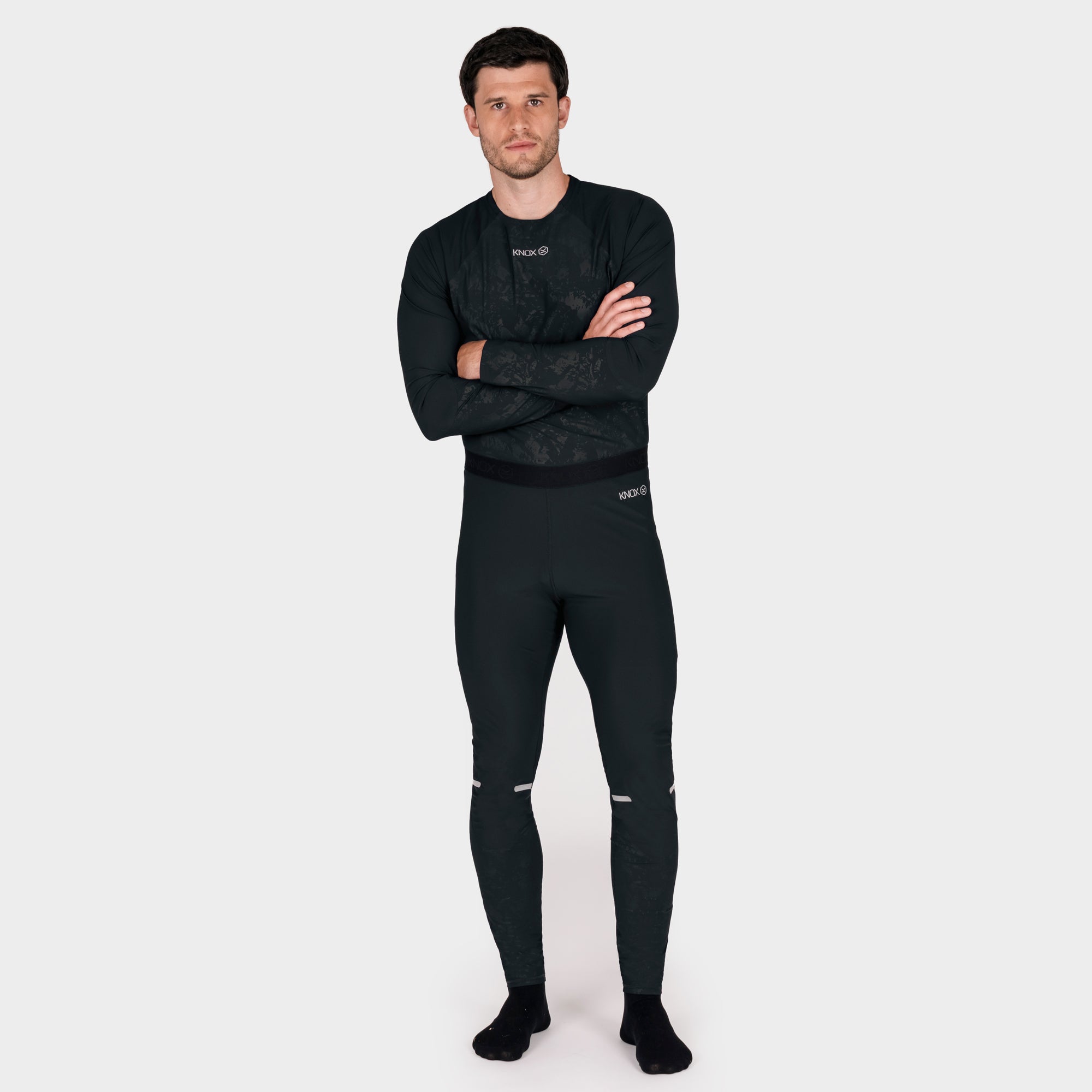 Knox Dual Active Unisex Base Layer Trousers – Black