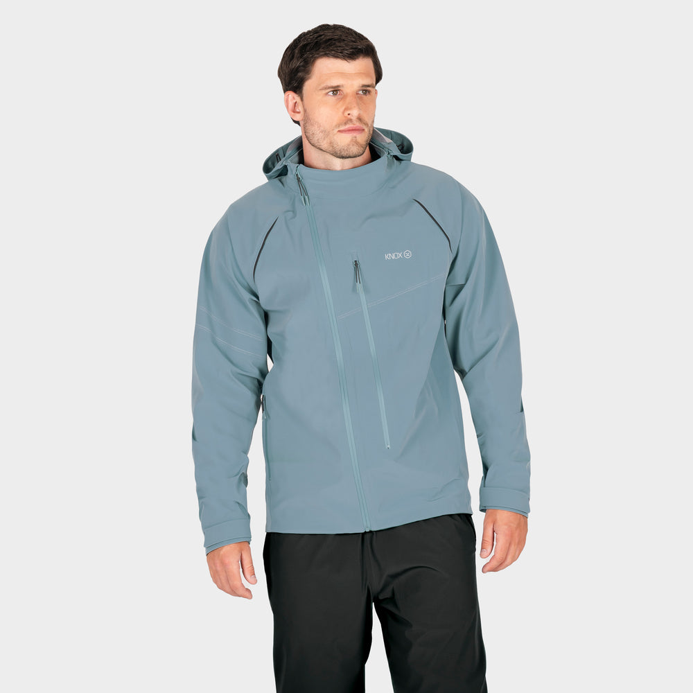 Knox Impass Men’s Waterproof Shell – Smoke Blue