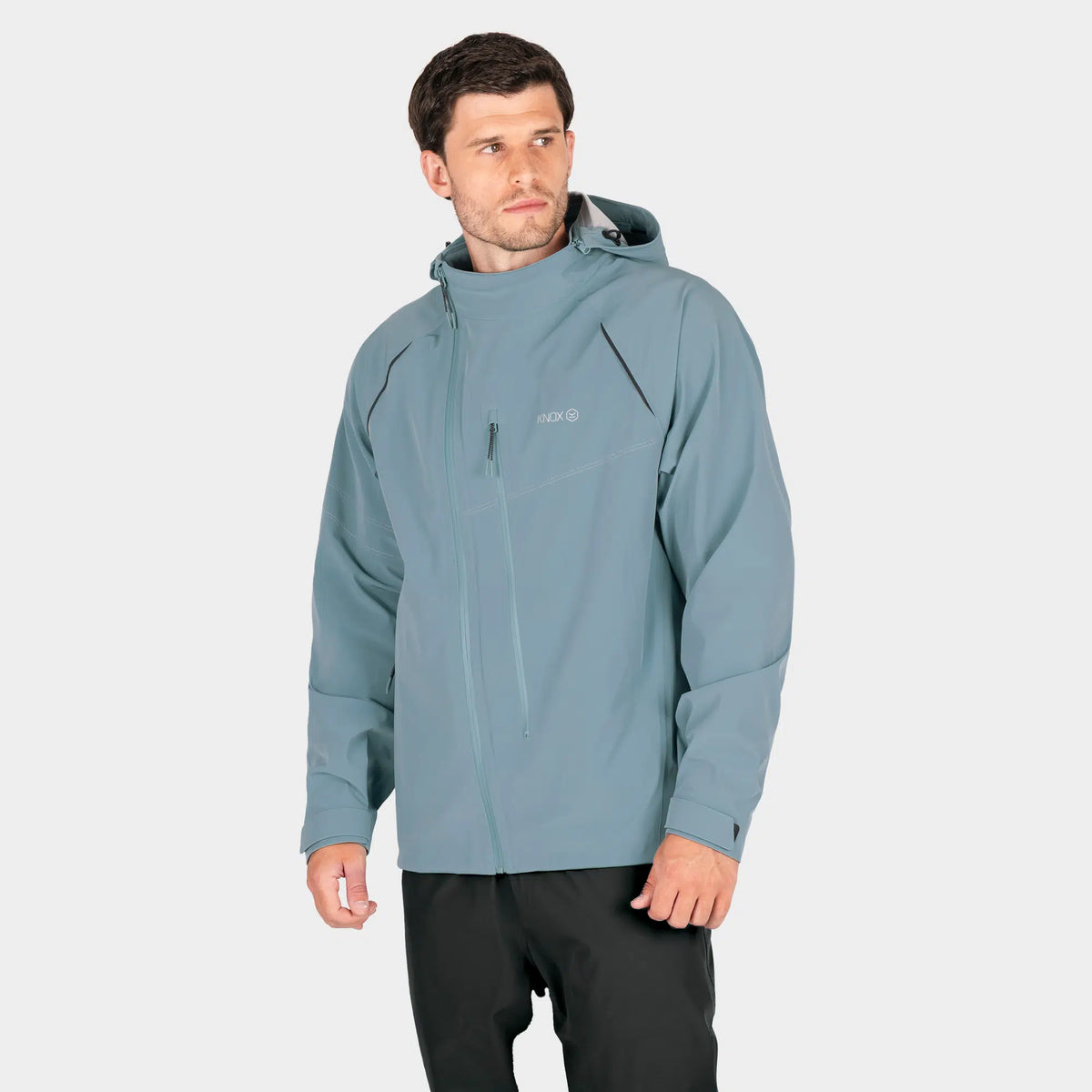Knox Impass Men’s Waterproof Shell – Smoke Blue