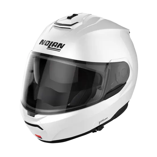 Nolan N100-6 Classic N-Com Gloss White 005 (DD-Ring, PSB Approved)