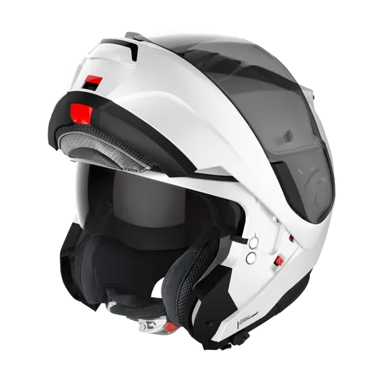 Nolan N100-6 Classic N-Com Gloss White 005 (DD-Ring, PSB Approved)