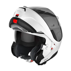 Nolan N100-6 Classic N-Com Gloss White 005 (DD-Ring, PSB Approved)