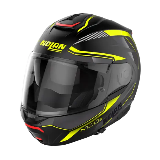 Nolan N100-6 Surveyor N-Com Flat Black Yellow/White/Anthracite 22 (DD-Ring, PSB Approved)