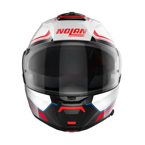 Nolan N100-6 Surveyor N-Com Metal White Blue/Red/Black Metal Black 24