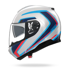 (Clip Retention) Nolan N100-6 RADIANTE White / Blue / Red 358