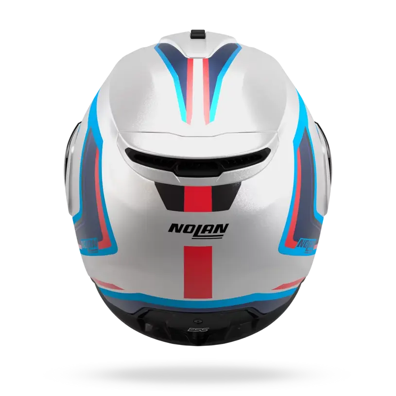 (Clip Retention) Nolan N100-6 RADIANTE White / Blue / Red 358