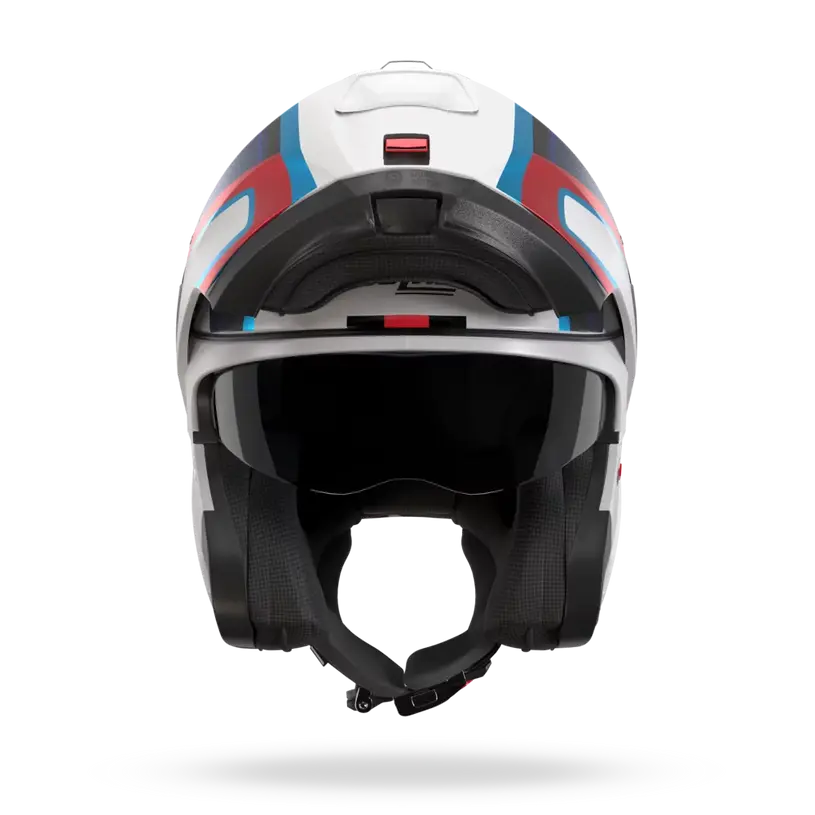 (Clip Retention) Nolan N100-6 RADIANTE White / Blue / Red 358