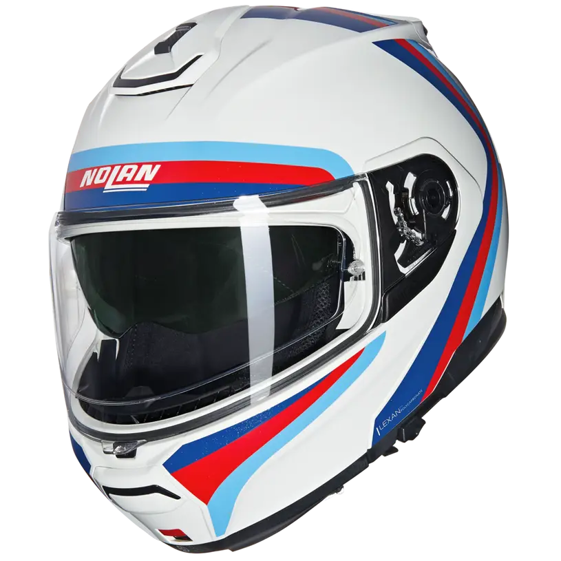 Nolan N100-6 Assoluto 347 White/Blue/Red/Light Blue (DD-Ring, PSB Approved)