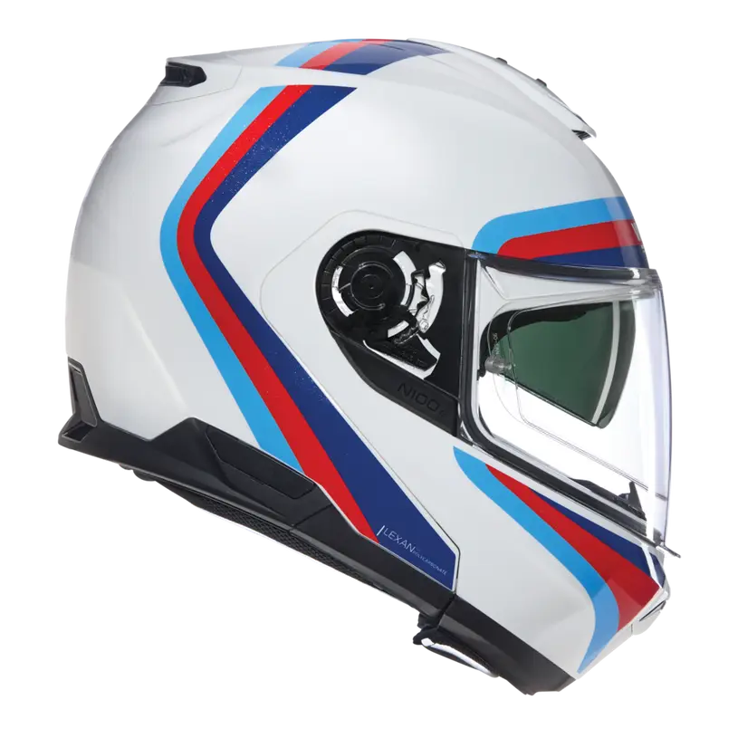 Nolan N100-6 Assoluto 347 White/Blue/Red/Light Blue (DD-Ring, PSB Approved)