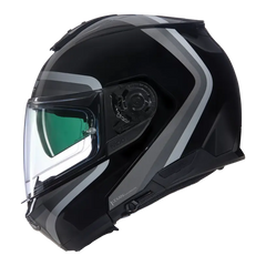 Nolan N100-6 Assoluto 349 Black/Silver/White Helmet (DD-Ring, PSB Approved)