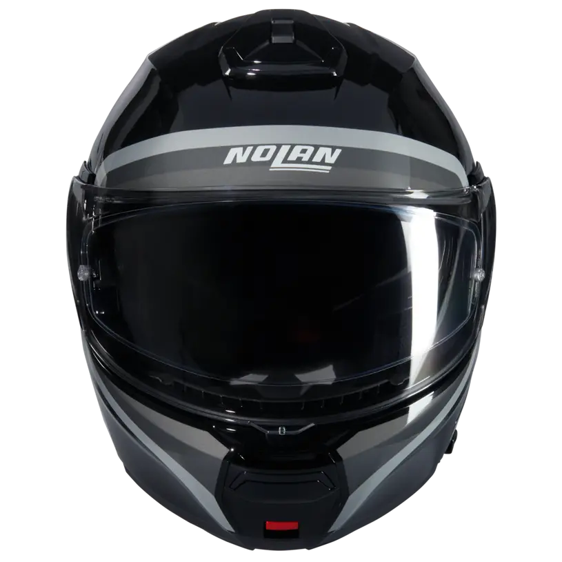 Nolan N100-6 Assoluto 349 Black/Silver/White Helmet (DD-Ring, PSB Approved)