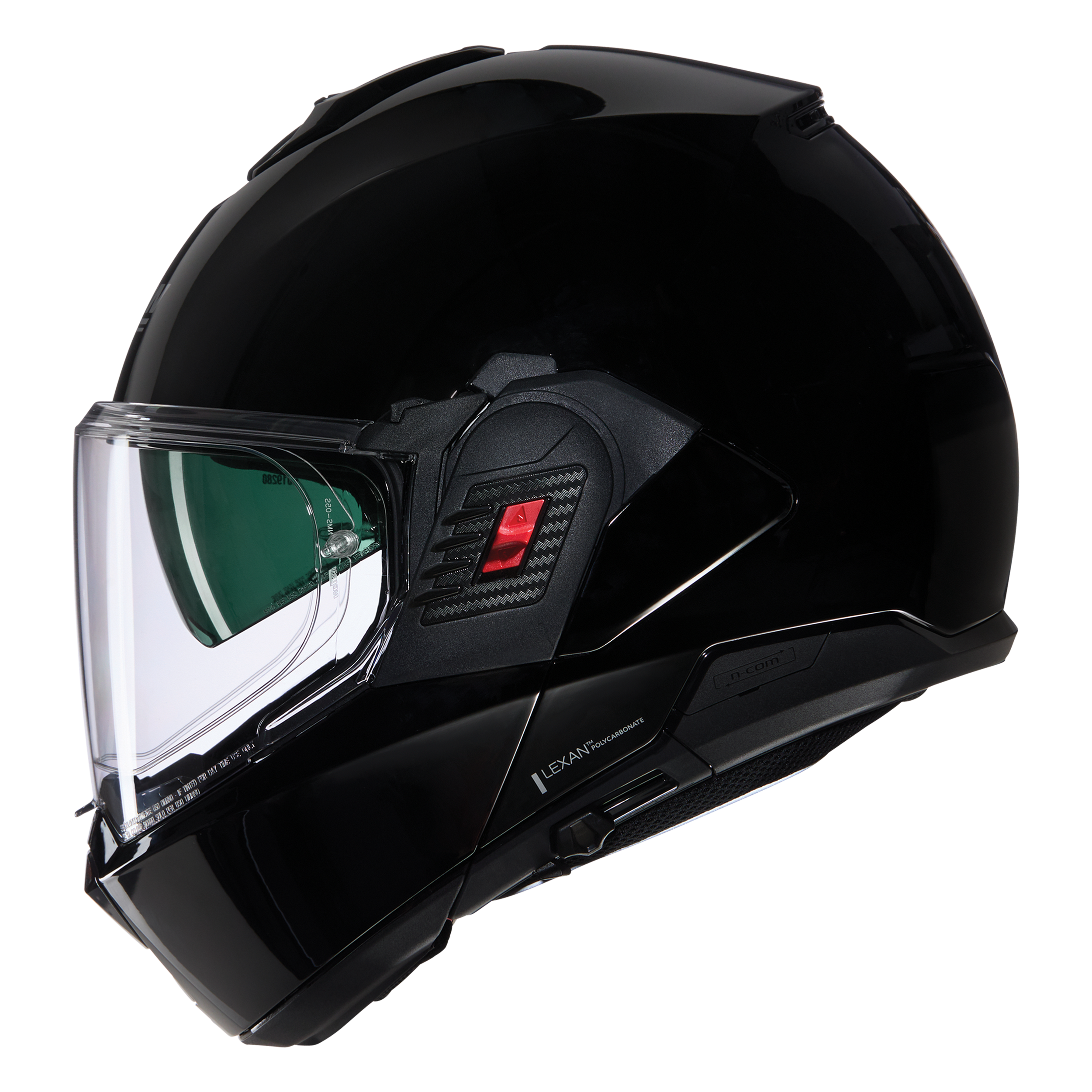 Nolan N120-1 Classico 301 Glossy Black Flipover Helmet (DD-Ring, PSB Approved)