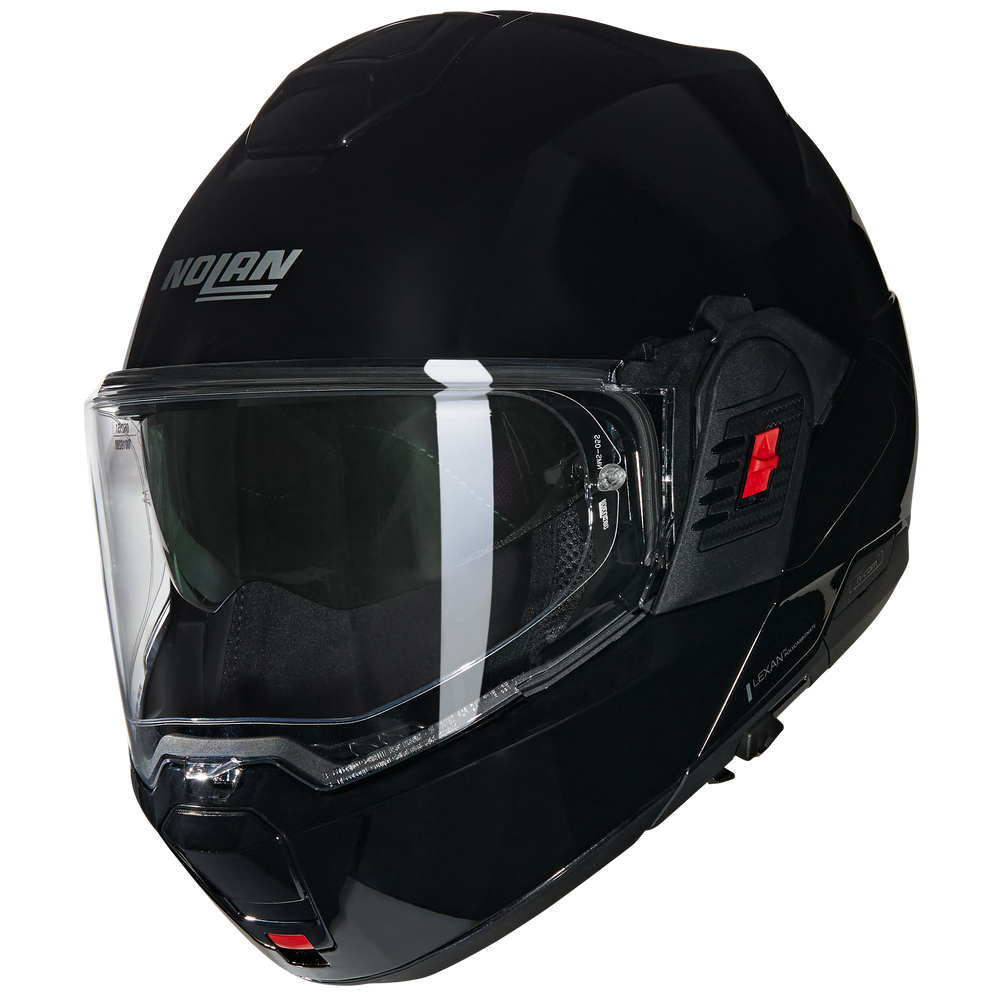Nolan N120-1 Classico 301 Glossy Black Flipover Helmet (DD-Ring, PSB Approved)