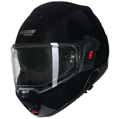 Nolan N120-1 Classico 301 Glossy Black Flipover Helmet (DD-Ring, PSB Approved)