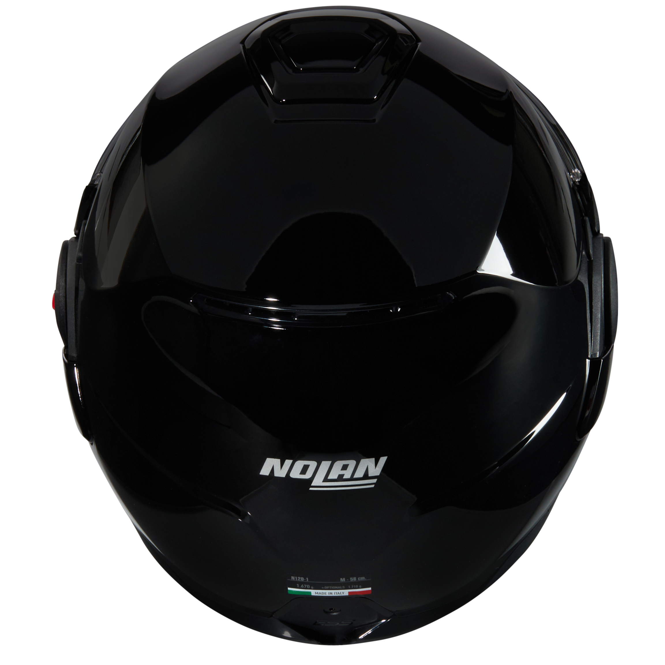 Nolan N120-1 Classico 301 Glossy Black Flipover Helmet (DD-Ring, PSB Approved)