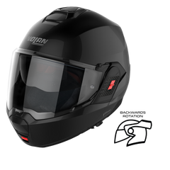 Nolan N120-1 Classic Glossy Black 003 Flipover Helmet (DD-Ring, PSB Approved)
