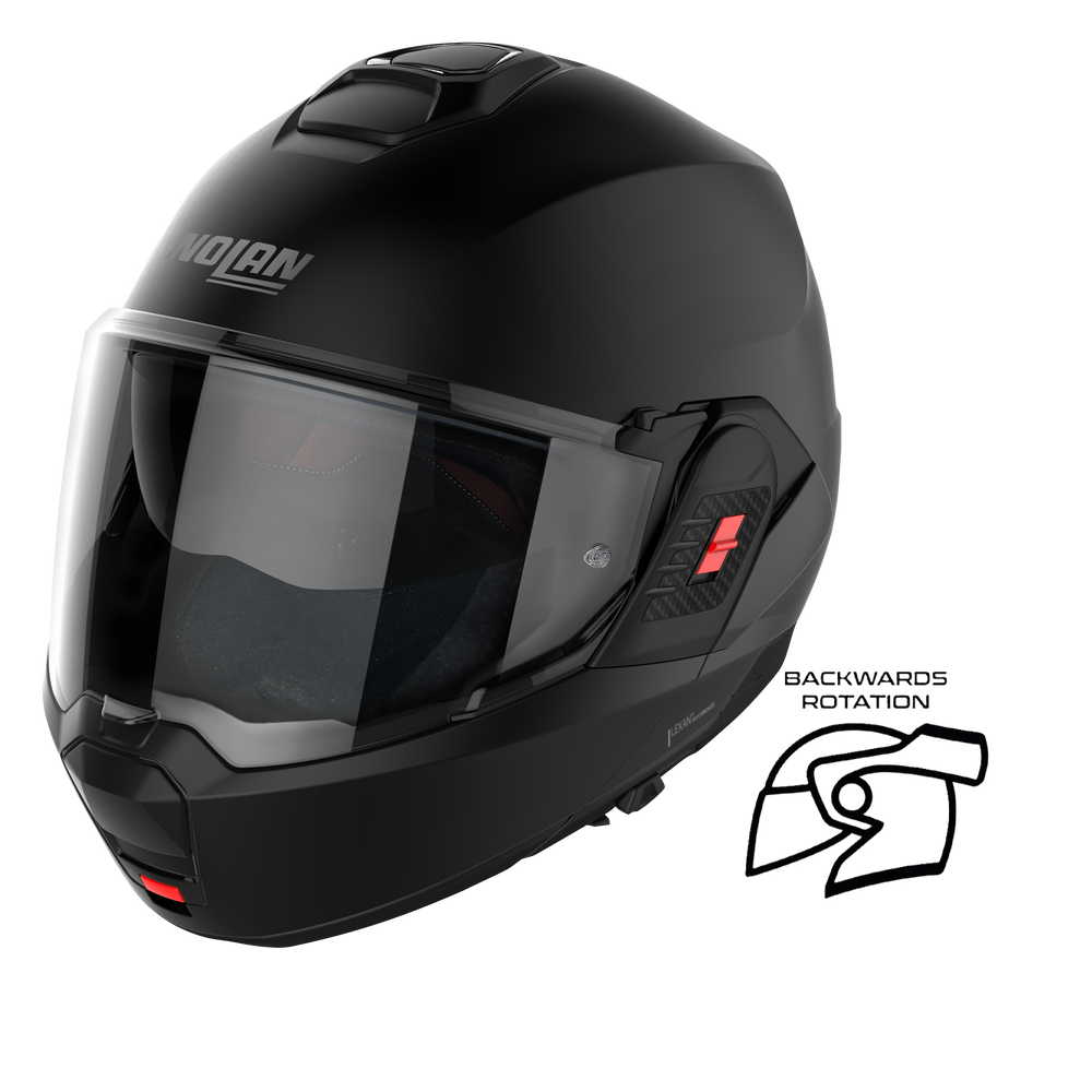 Nolan N120-1 Classic Matt Black 010 Flipover Helmet (DD-Ring, PSB Approved)