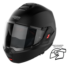 Nolan N120-1 Classic Matt Black 010 Flipover Helmet (DD-Ring, PSB Approved)