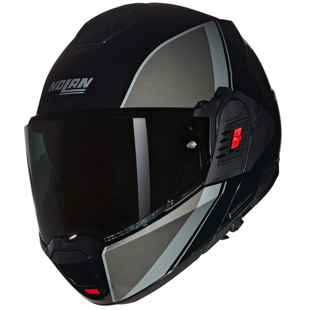Nolan N120-1 Verniciatura 341 Black/ Silver Flipover Helmet (DD-Ring, PSB Approved)