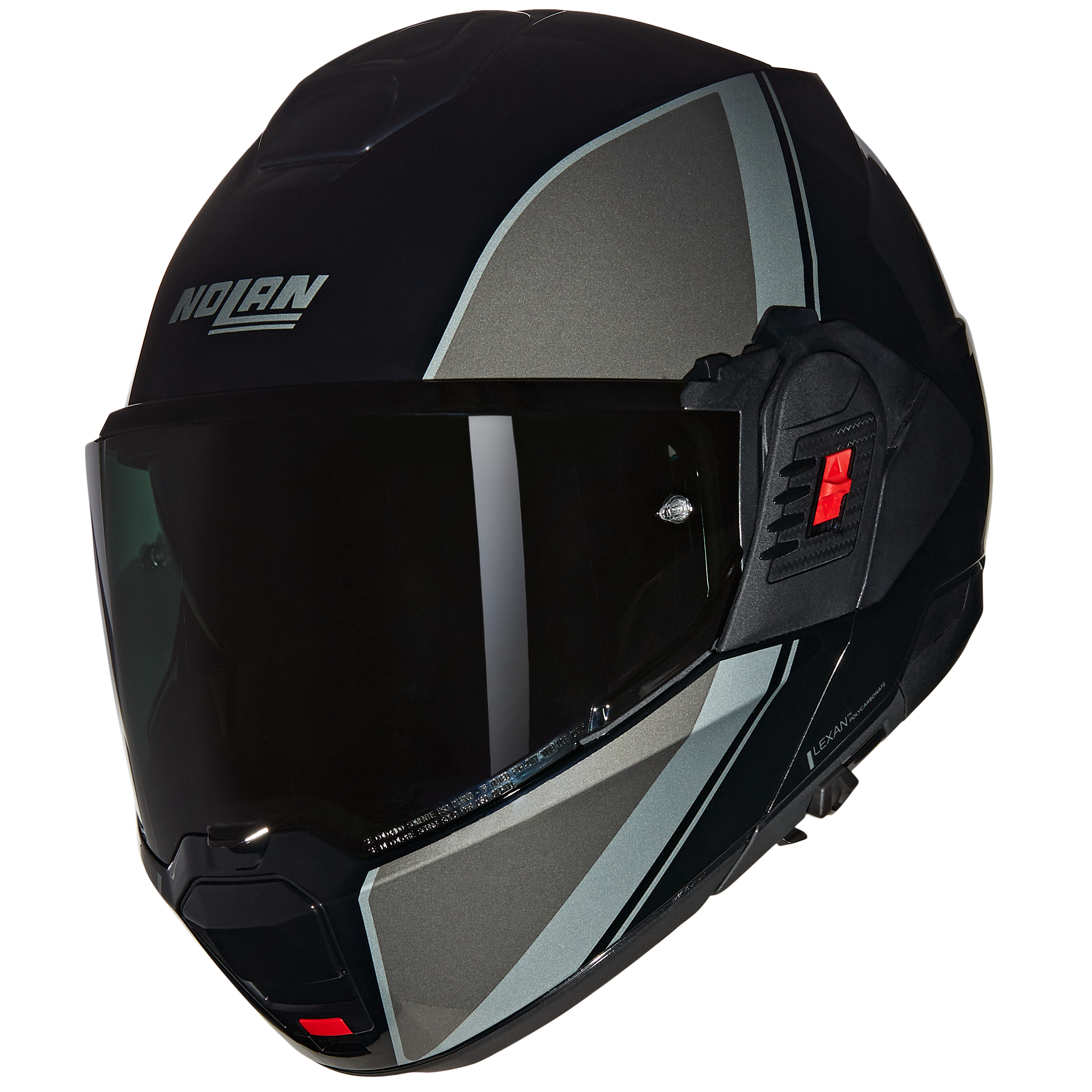 Nolan N120-1 Verniciatura 341 Black/ Silver Flipover Helmet (DD-Ring, PSB Approved)