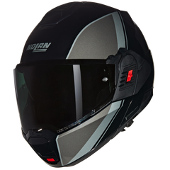 Nolan N120-1 Verniciatura 341 Black/ Silver Flipover Helmet (DD-Ring, PSB Approved)