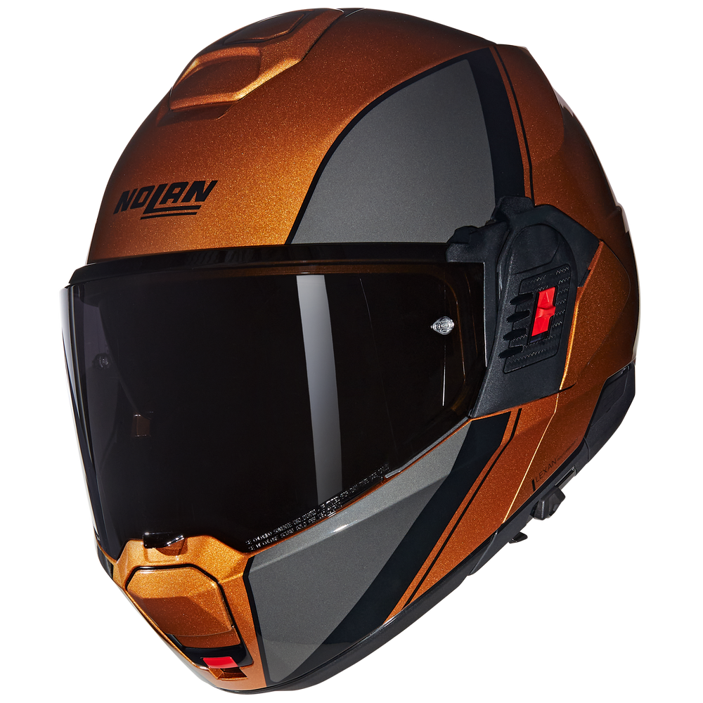 Nolan N120-1 Verniciatura 343 Ocher/ Black Flipover Helmet (DD-Ring, PSB Approved)