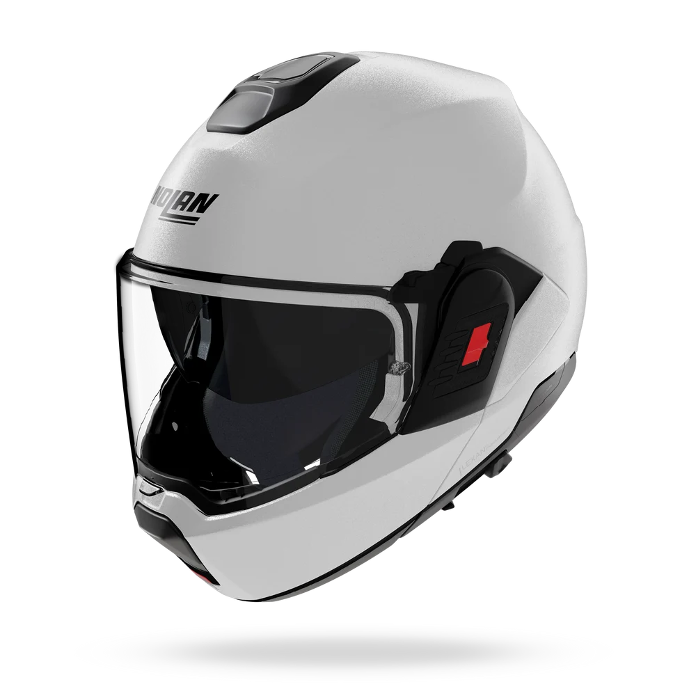 Nolan N120-1 Classic Gloss White 320 Flipover Helmet (DD-Ring, PSB Approved)