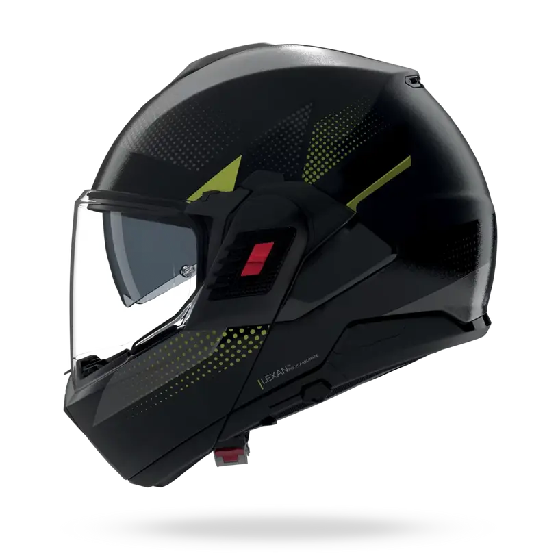 (Clip Retention) Nolan N120-1 CICLONE Lava Grey / Black / Pulse Green 362