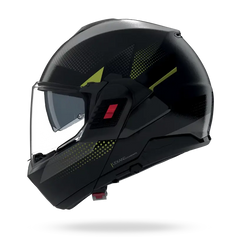 (Clip Retention) Nolan N120-1 CICLONE Lava Grey / Black / Pulse Green 362