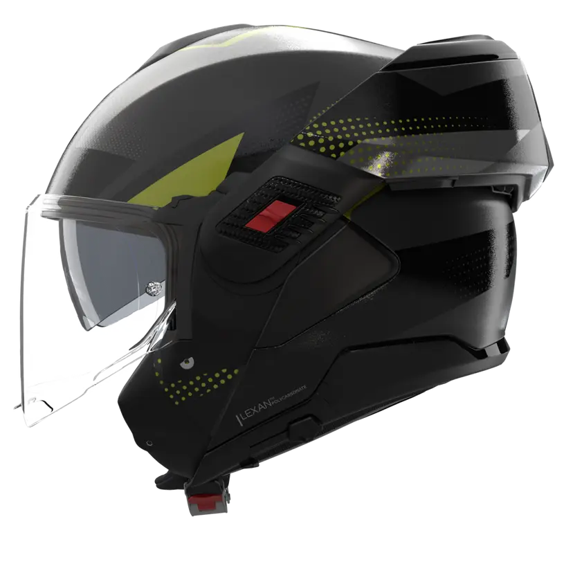 (Clip Retention) Nolan N120-1 CICLONE Lava Grey / Black / Pulse Green 362