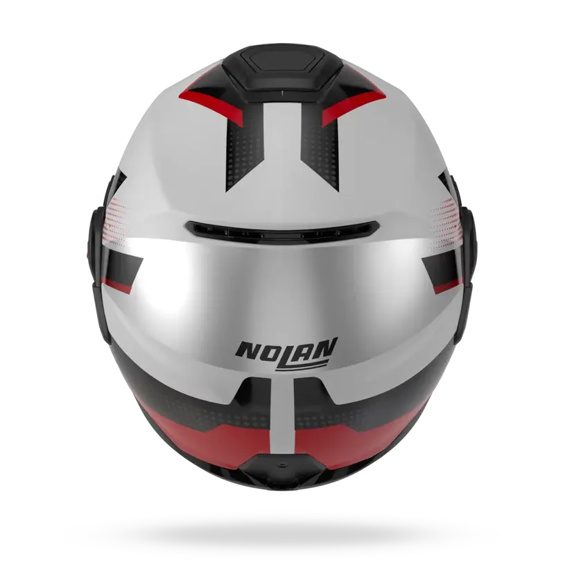 (Clip Retention) Nolan N120-1 CICLONE White / Black / Red 363
