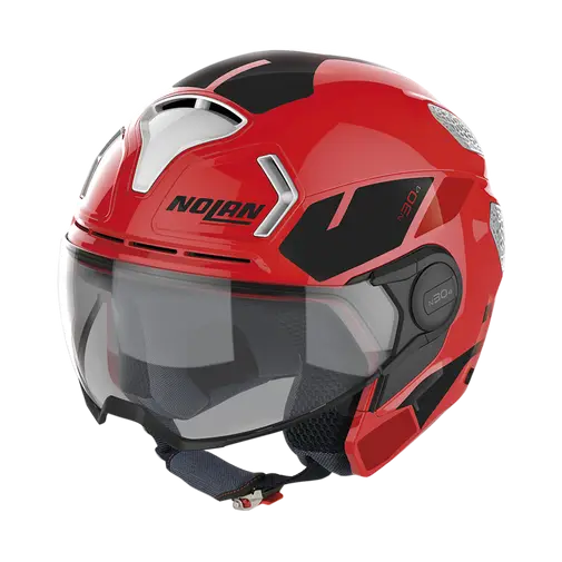 Nolan N30-4 T Blazer 030 Corsa Red (White/Black) Helmet