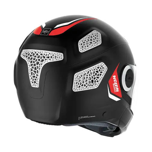 Nolan N30-4 VP Inception 027 Flat Black (White/Red)
