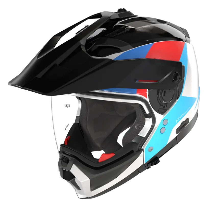 (Clip Retention) Nolan N70-2 X 06 TURBINE White / Black / Blue / Red 350