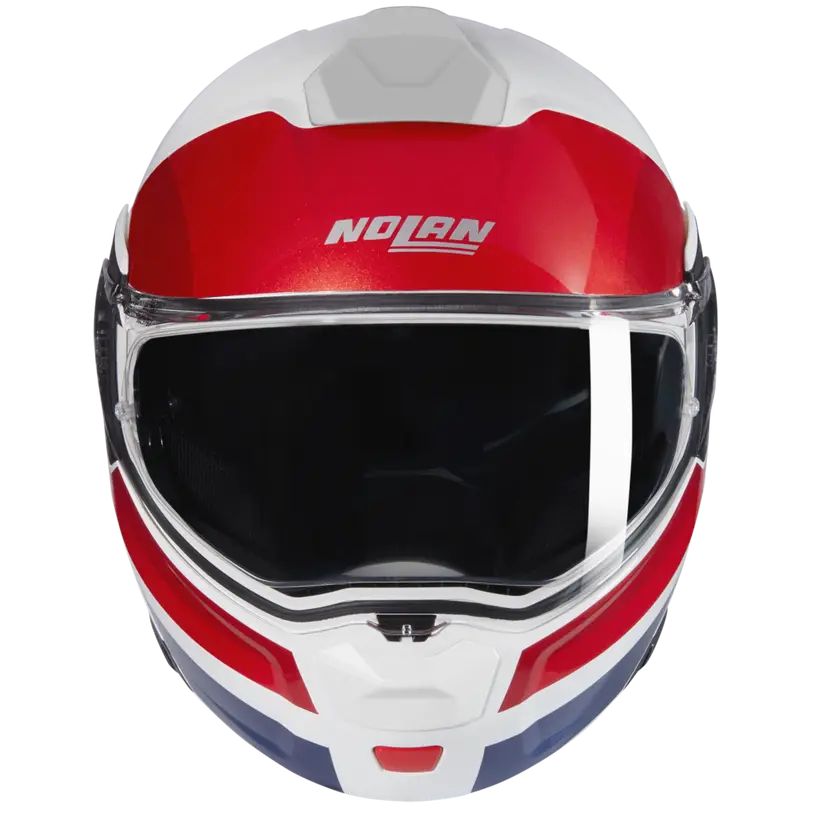 Nolan N90-3 Roboto 345 White/Red/Blue Helmet