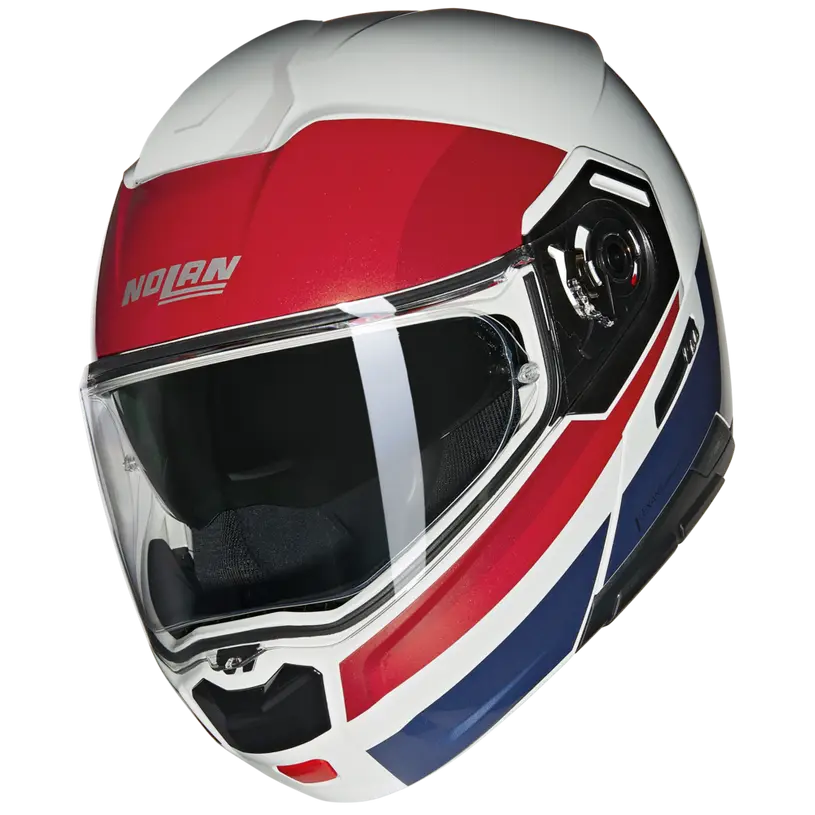 Nolan N90-3 Roboto 345 White/Red/Blue Helmet