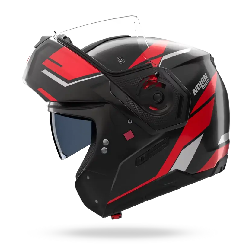 (Clip Retention) Nolan N90-3 SINCRONO Black / Red / White 350