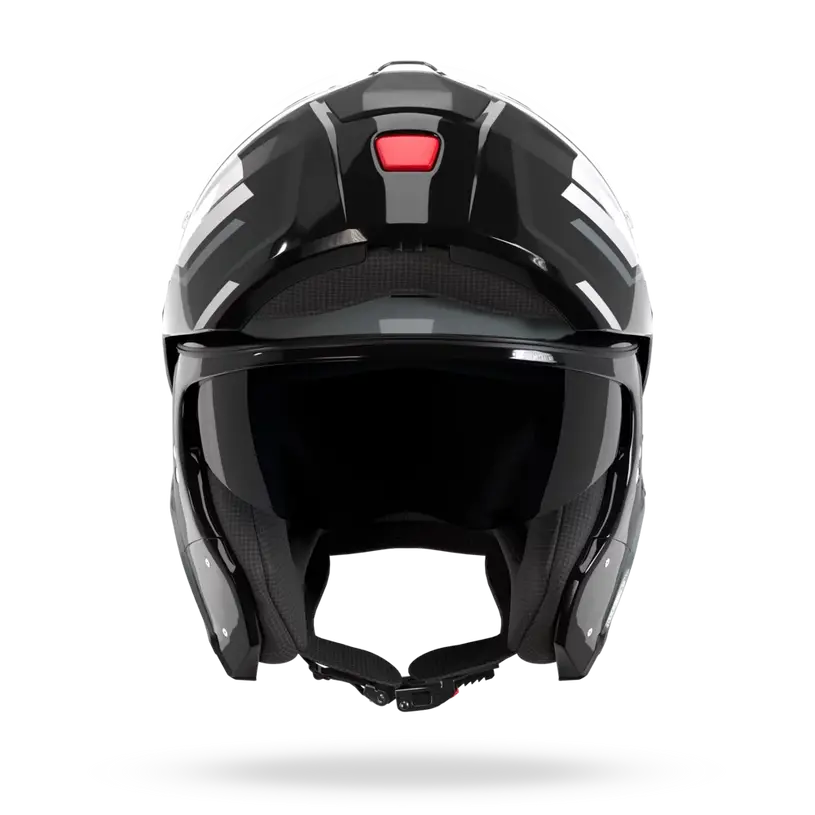 (Clip Retention) Nolan N90-3 SINCRONO Black / Red / White 352