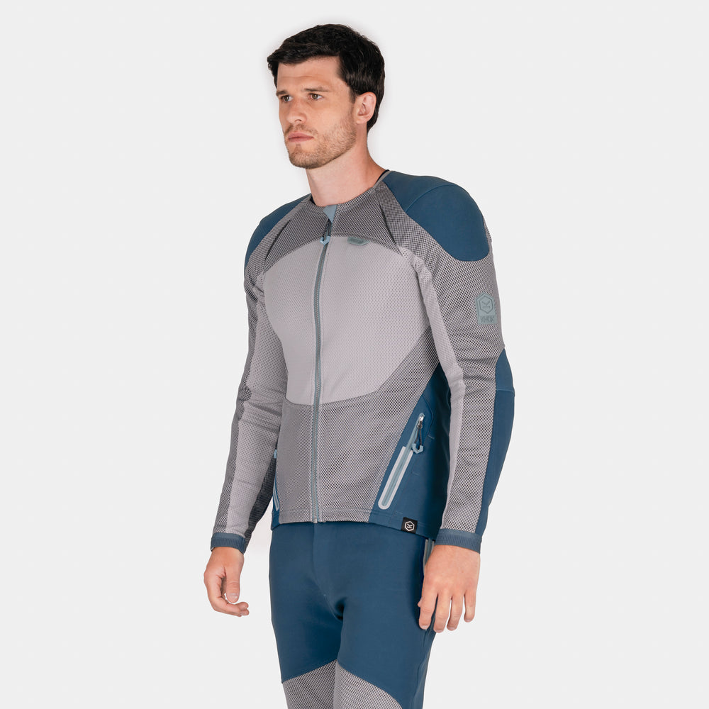 Knox Men's Urbane Pro Move Armored Shirt - Petrol Blue