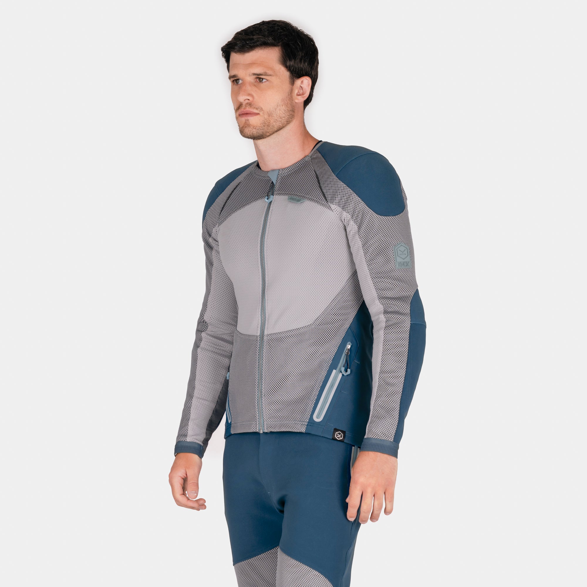 Knox Men's Urbane Pro Move Armored Shirt - Petrol Blue