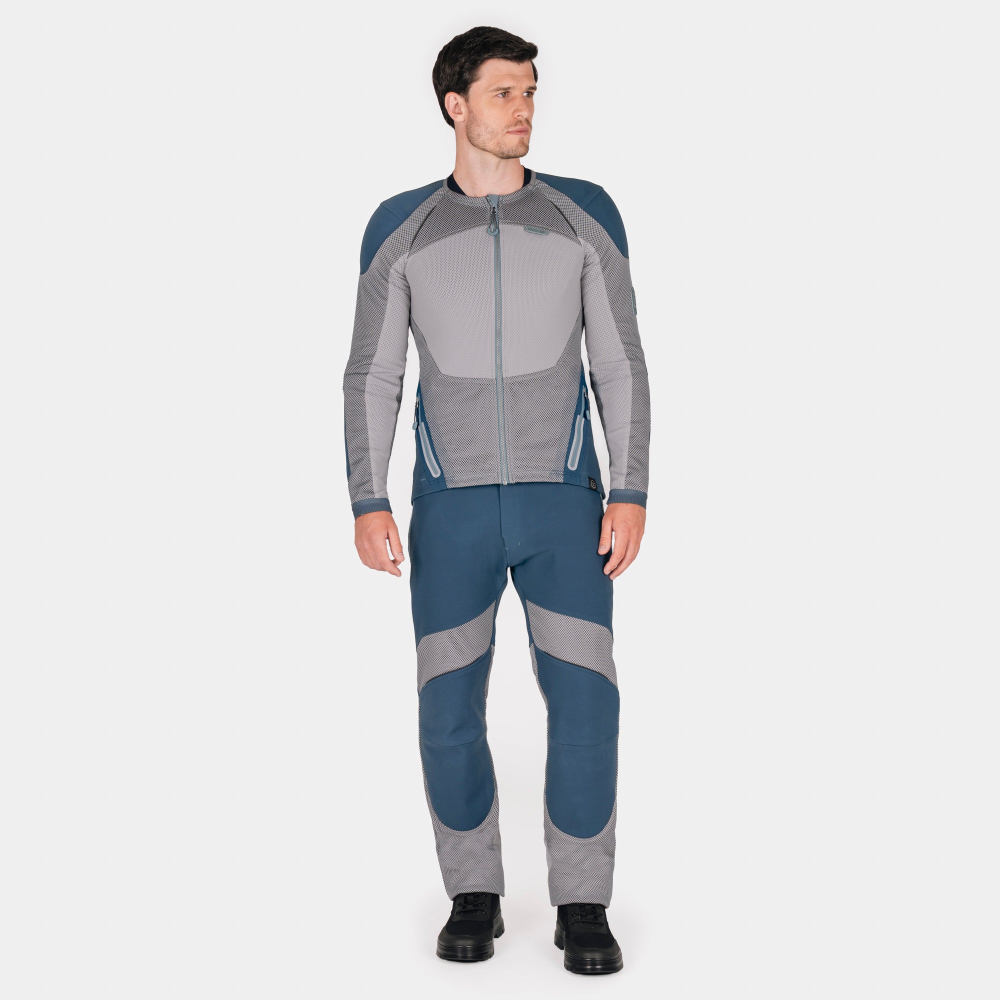 Knox Men's Urbane Pro Move Armored Shirt - Petrol Blue