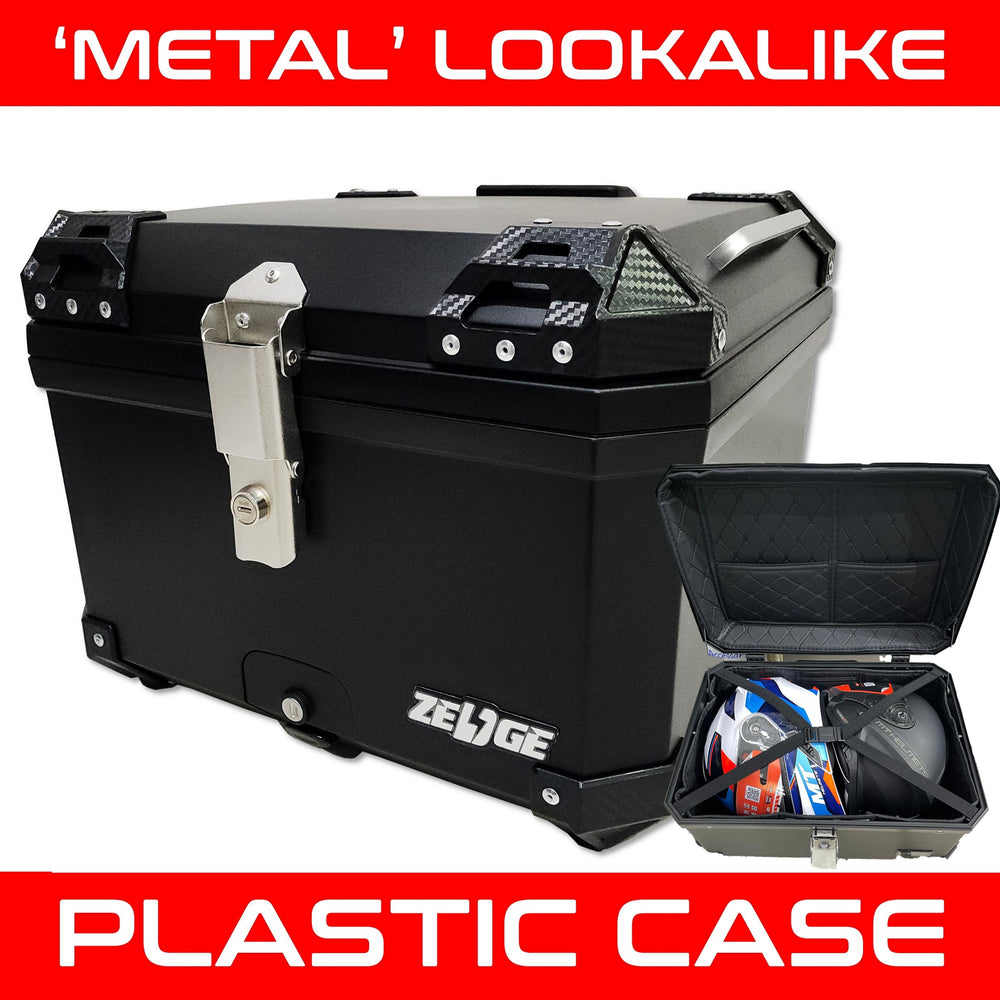Zedge 65L X-Gravity Plastic Top Case with Back Rest
